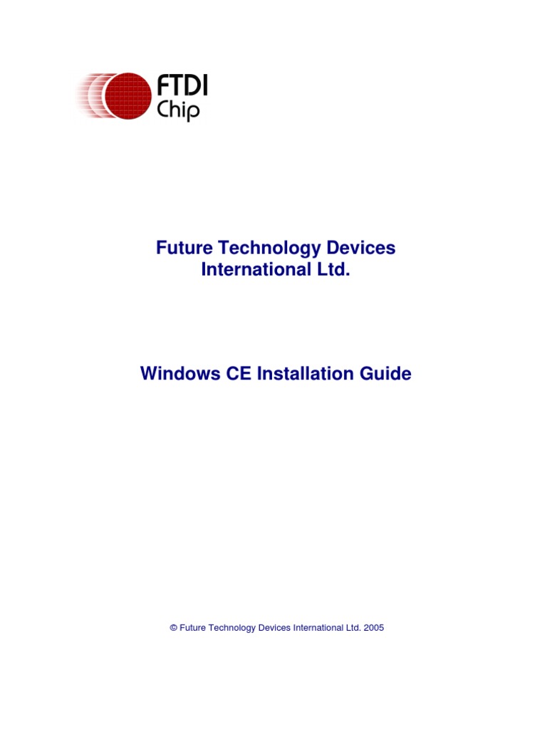 Windows CE Installation Guide | PDF | Computers | Technology & Engineering