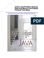 Data Abstraction and Problem Solving With Java Walls and Mirrors 3rd Edition Prichard Test Bank