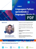 Linguagem Python Aprendendo a Linguagem (Parte 3)