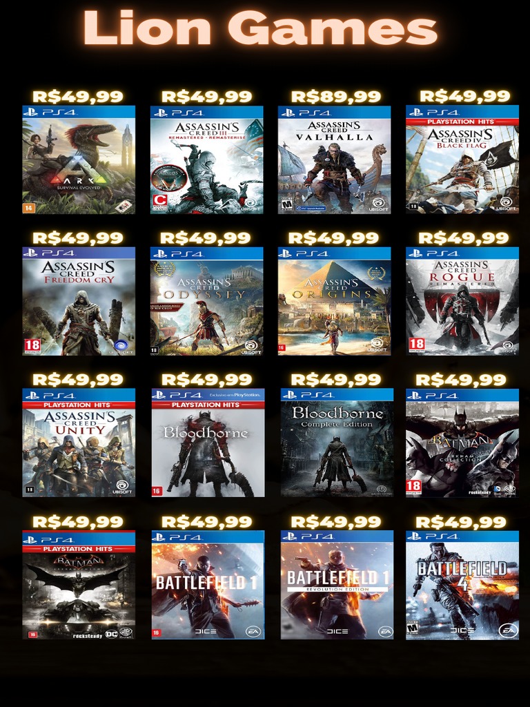 Catálogo PS4 | PDF