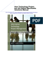 Information Technology Project Management 4th Edition Marchewka Solutions Manual