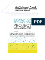 Information Technology Project Management 9th Edition Schwalbe Solutions Manual