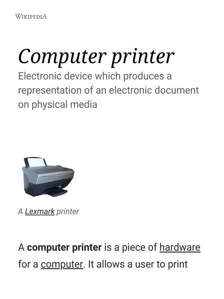 Computer_printer_-_Simple_English_Wikipedia,_the_free_encyclopedia | PDF