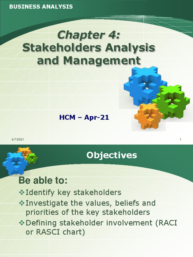 Chapter4 Stakeholders Management Pdf Business Analysis