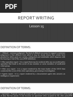 Cdi 3 Lesson 15 Report Writing