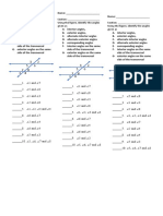 Angles Formed by Parallel Lines Cut by A Transversal