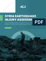 ACU Syria EQ Injury Assessment March-2023