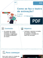 Como Se Faz o Teatro de Animação?