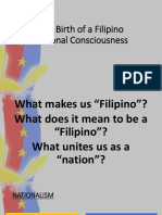 The Birth of A Filipino National Consciousness