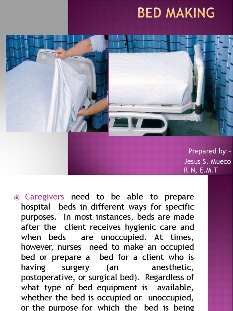 Bed Making Pdf Bed Bedding