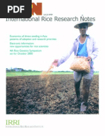 International Rice Research Notes Vol.24 No.2