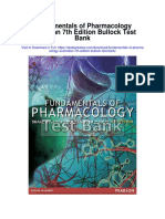 Fundamentals of Pharmacology Australian 7th Edition Bullock Test Bank