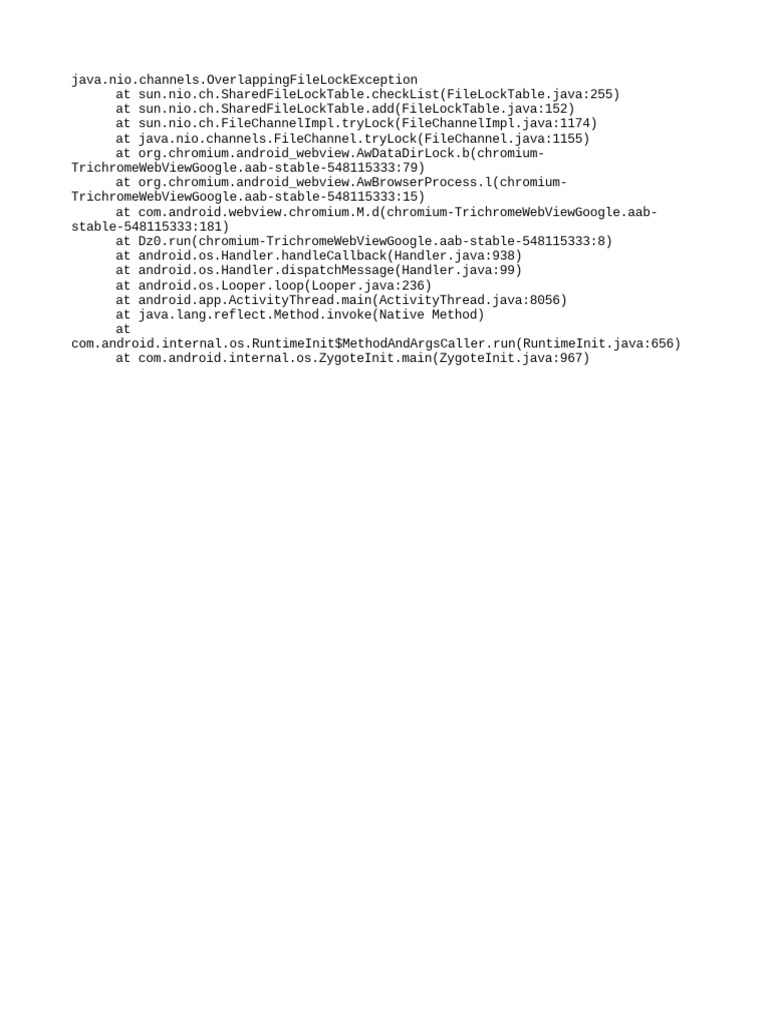 Java OverlappingFileLockException Error | PDF