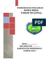 Format Pengajuan Dana Desa Tahap Iii Tahun 2023