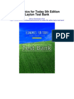 Economics For Today 5th Edition Layton Test Bank