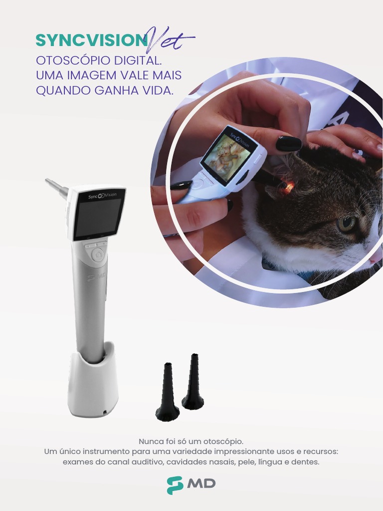 Otoscópio Digital SyncVision Vet | PDF | Vídeo | Notebook