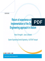 Rex On Se Approach Implementation in Alstom