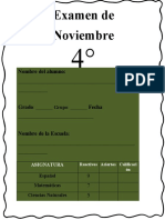 4° Examen Mensual de Noviembre 2022