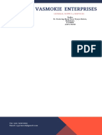 Blue and Red Architect Personal Letterhead