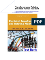 Electrical Transformers and Rotating Machines 4th Edition Herman Test Bank