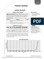 Lesson 1 Human Population Growth