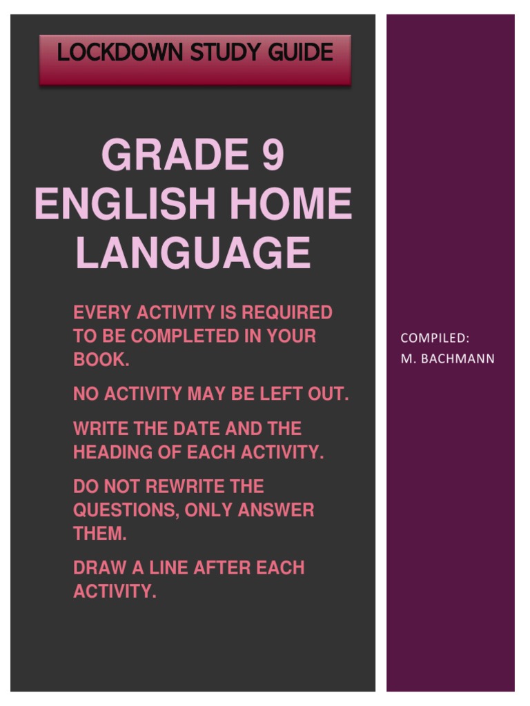 Lockdown Study Guide GR 9 HL | PDF | Blood | Blood Donation