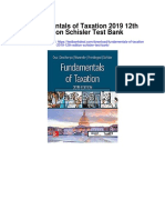 Fundamentals of Taxation 2019 12th Edition Schisler Test Bank