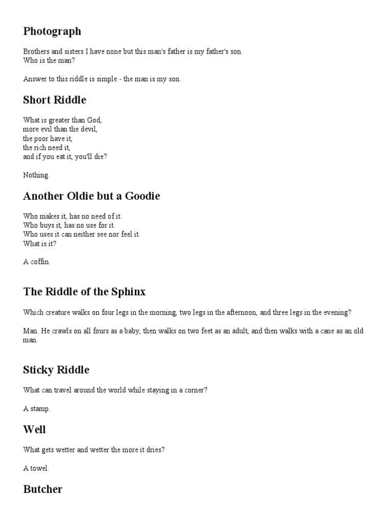 Riddles PDF