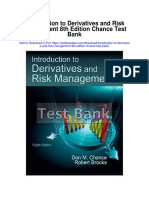 Introduction To Derivatives and Risk Management 8th Edition Chance Test Bank