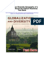 Globalization Diversity Geography of A Changing World 5th Edition Rowntree Test Bank