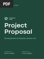 Project Proposal in Green Simple and Minimal Style