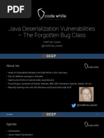 Java Deserialization Vulnerabilites The Forgotten Bug Class Redacted v1