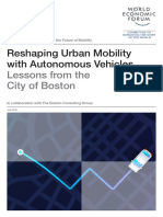 WEF Reshaping Urban Mobility With Autonomous Vehicles 2018