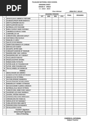 GRADING-SHEET