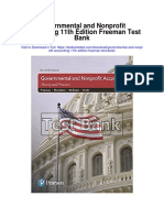 Governmental and Nonprofit Accounting 11th Edition Freeman Test Bank
