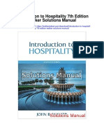 Introduction To Hospitality 7th Edition Walker Solutions Manual
