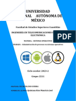 Administración de Procesos en Sistemas Operativos - Quintana Rios