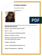 CV Gabriela C