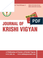 Journal of Krishi Vigyan Vol 10 Issue 1