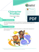 Character Profiles Activity Pack