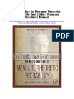 Introduction to Measure Theoretic Probability 2nd Edition Roussas Solutions Manual