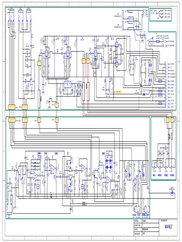 Ibanez TSA30 Schematic Diagram | PDF