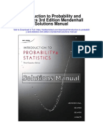 Introduction to Probability and Statistics 3rd Edition Mendenhall Solutions Manual