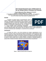 CAIP 2013 Aplicação de Métodos Computacionais para A Elaboração de Um Projeto Básico de Um Parque Eólico e Estudos de Conexão