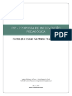 Pip - Proposta de Intervenção Pedagógica: Formação Inicial: Contrato Psicológico