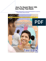 Introduction To Social Work 12th Edition Farley Test Bank