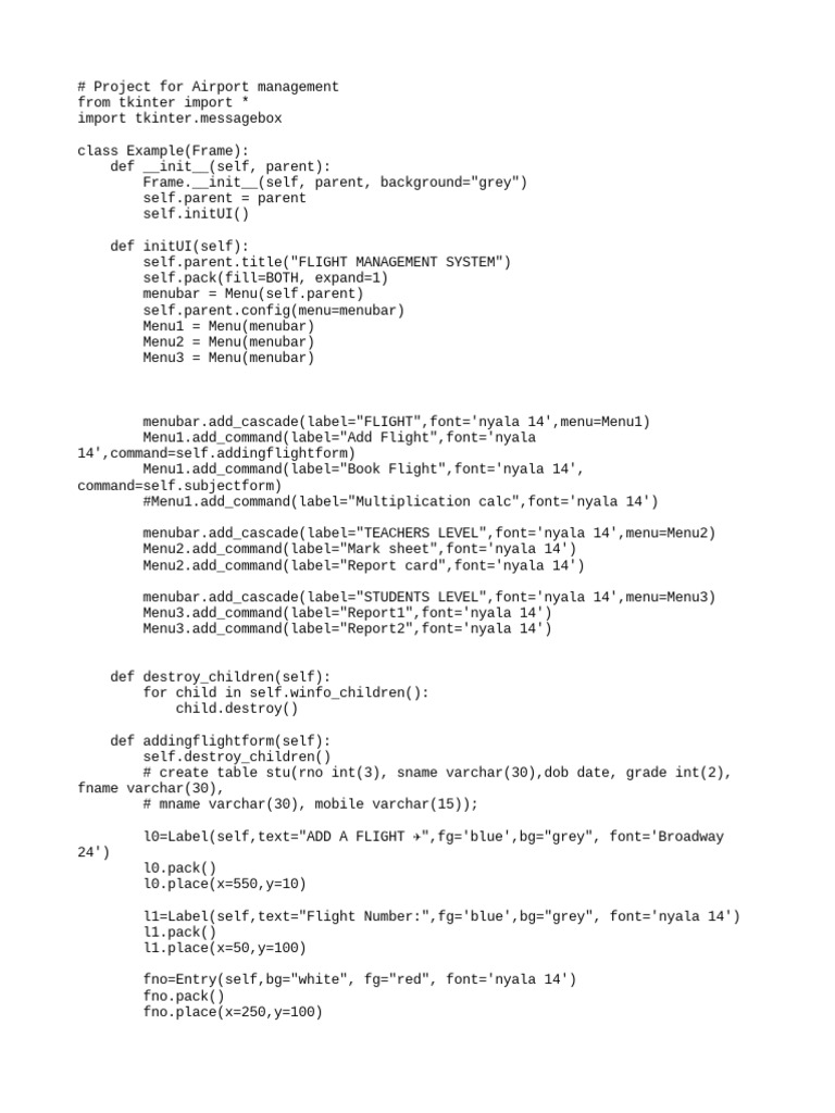 Airport Management | Download Free PDF | Software | System Software