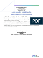 CM AES - Alienação de Participação Acionária - Port