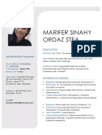 Marifer Sinahy Ordaz Stea