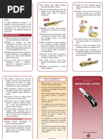Uso Seguro y Correcto del Cutter | PDF